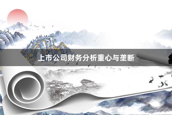 上市公司财务分析重心与垄断